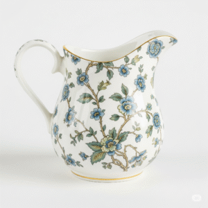 Made in Italy" floral ceramic jug