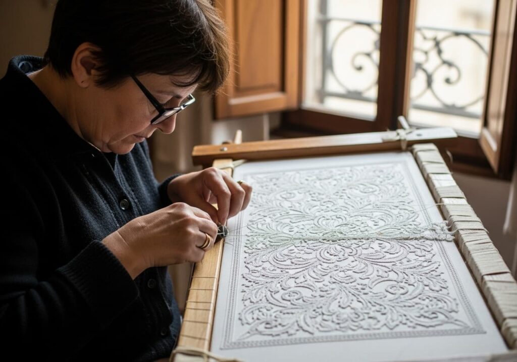 Italian Pizzo Embroidery Artisans Italian Pizzo Embroidery Artisans