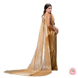 TYCHE ELEGANT GOLD DRESS TYCHE ELEGANT GOLD DRESS