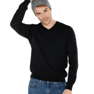 men-sweater-cashmere-V_neck-MARCELLO-dark-black