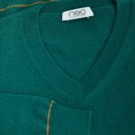 women-sweater-cashmere-V_neck-GINA-green-detail
