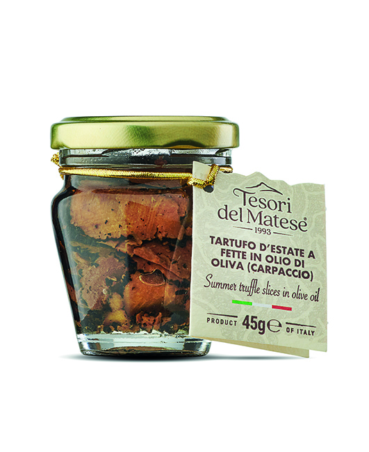 Sliced summer truffle in olive oil 45g Sliced summer truffle in olive oil 45g