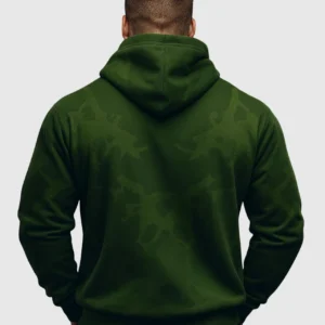CMAX-Comfort-Hoodie-Military-Green-Back