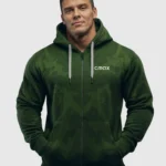 CMAX-Comfort-Hoodie-Military-Green-Front
