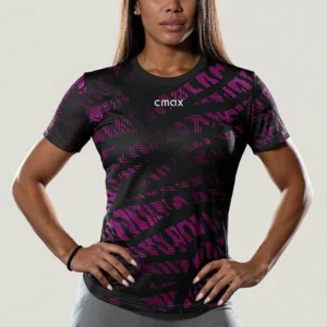 CMAX-Queen-Technical-Tshirt-Black-Pink-Front