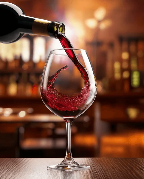 pouring-red-wine-into-wineglass
